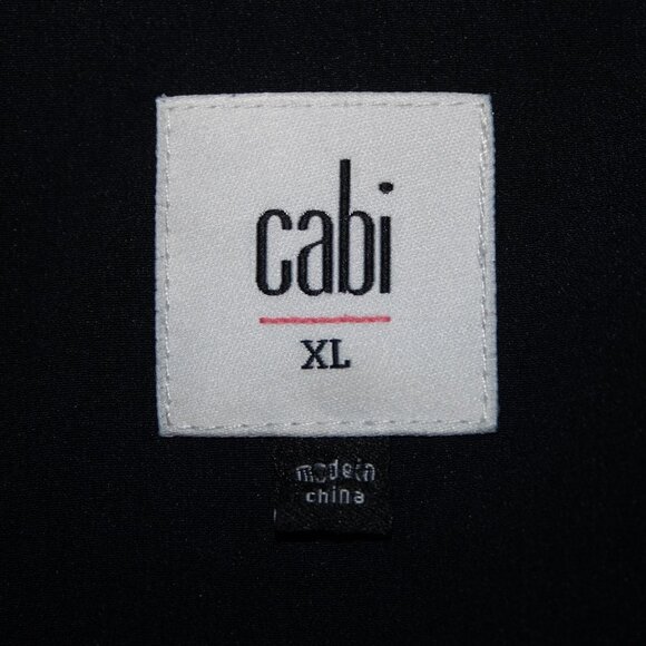 Cabi Sz XL Navy Multi Floral Flowy Short Dolman Sleeve Lined Polyester Top - Picture 11 of 15